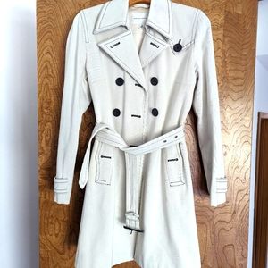 Vintage Banana Republic Cream Trench Coat Size M